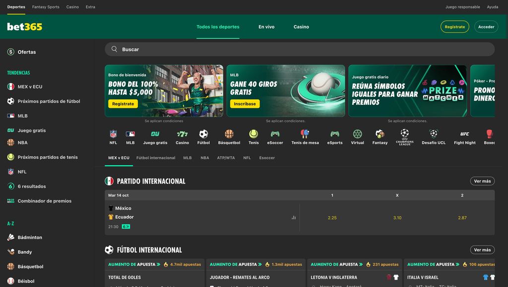 Sitio web oficial de bet365