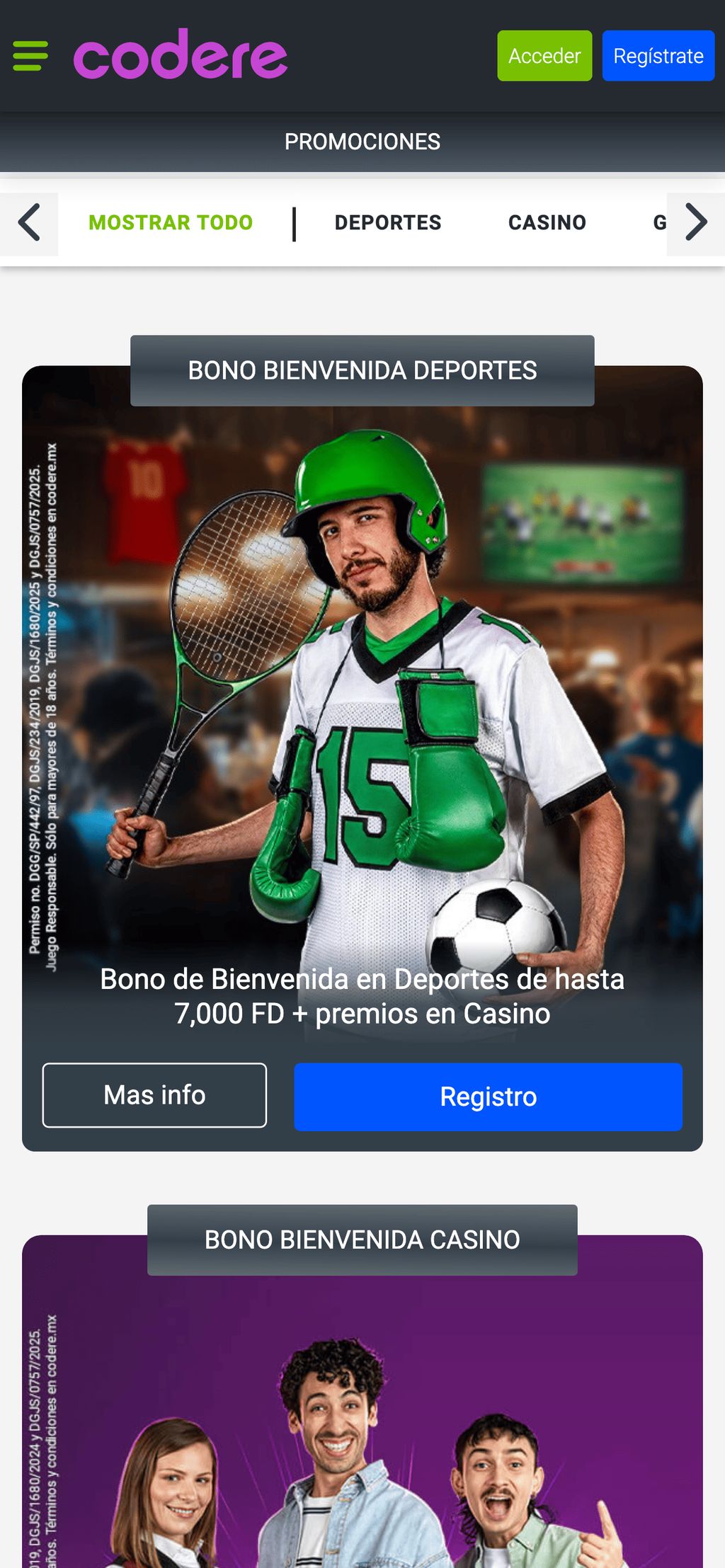 Bono de bienvenida para apuestas deportivas