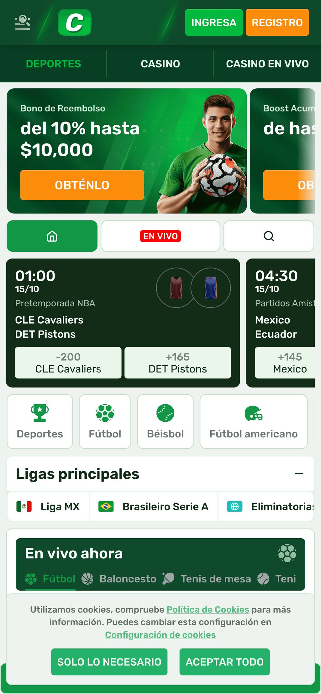 Apuestas deportivas en Campobet