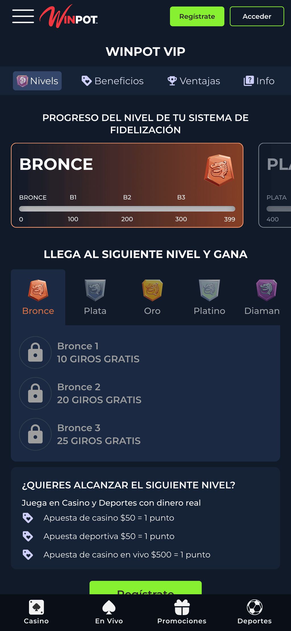 Para los jugadores habituales, hay un programa VIP con bonificaciones especiales.