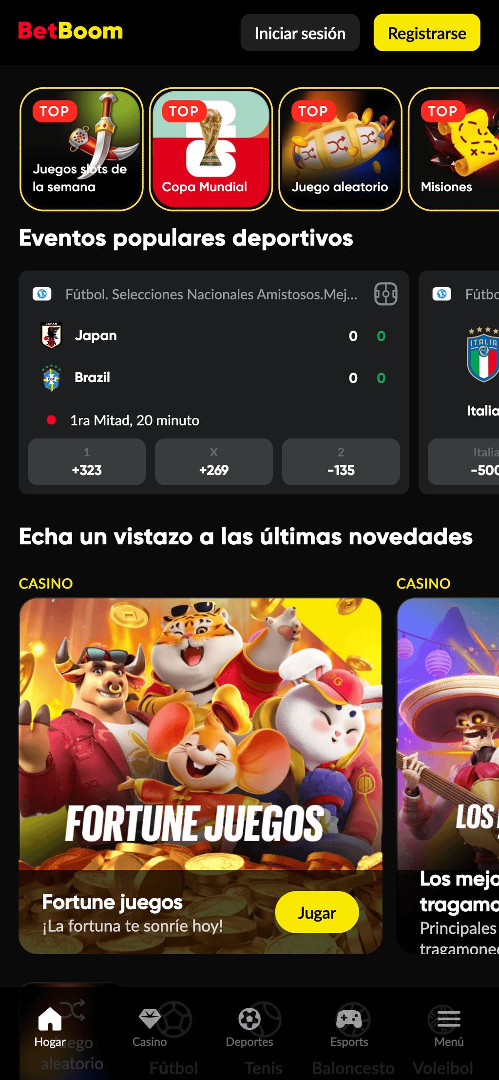 Sitio web oficial de BetBoom en México
