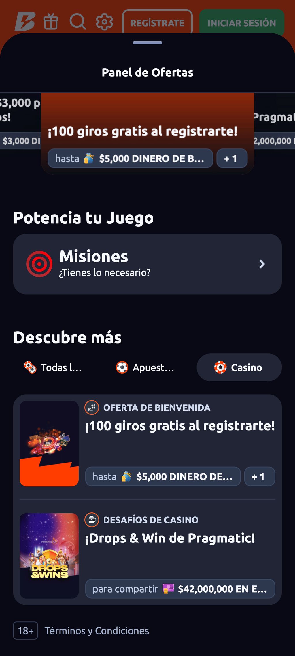 Bono de 5000 $ de Betano para los jugadores de casino